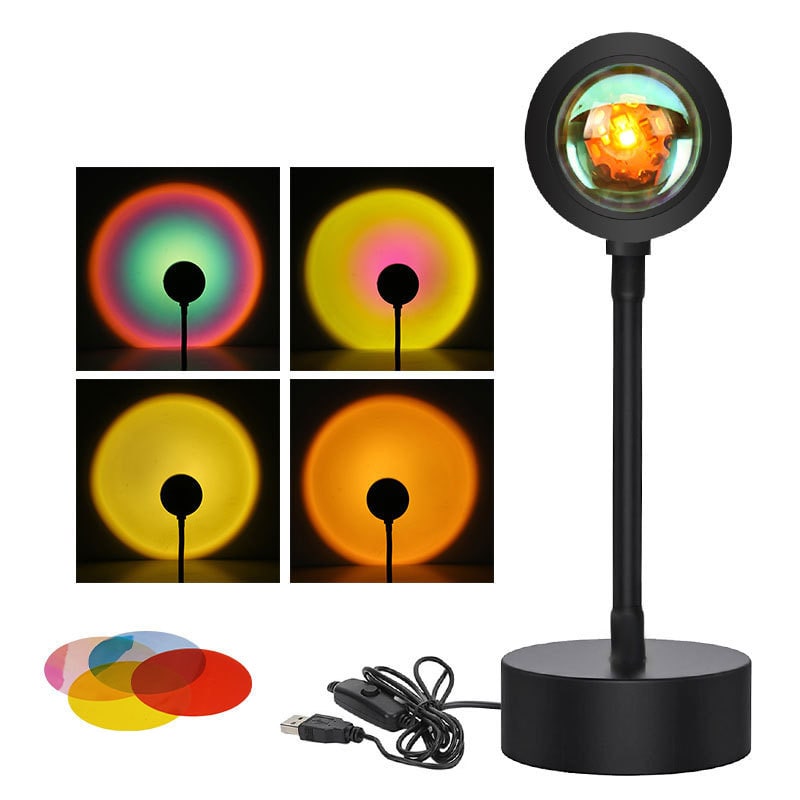 Sunset Lamp Projector LED Night Light with Adjustable Stand for Bedroom Star - Image 7