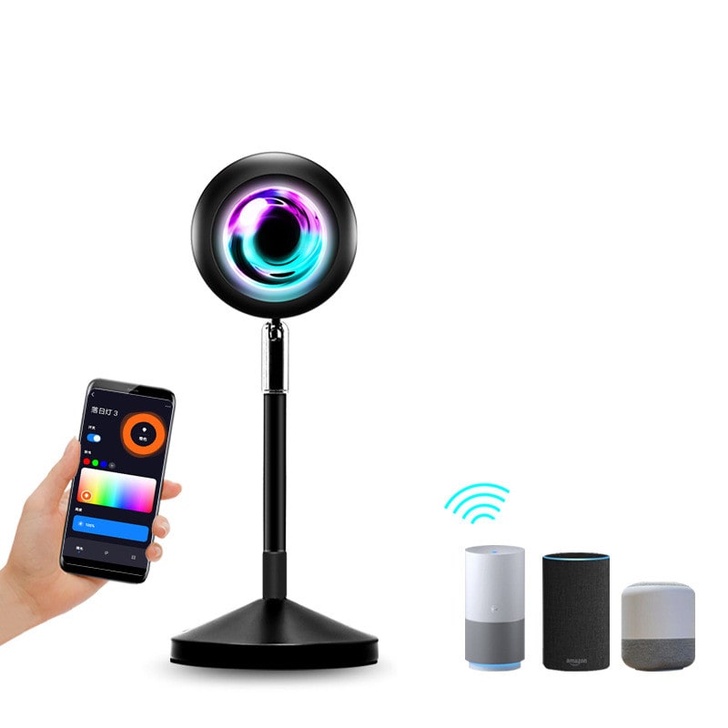 Sunset Lamp Projector LED Night Light with Adjustable Stand for Bedroom Star - Image 8