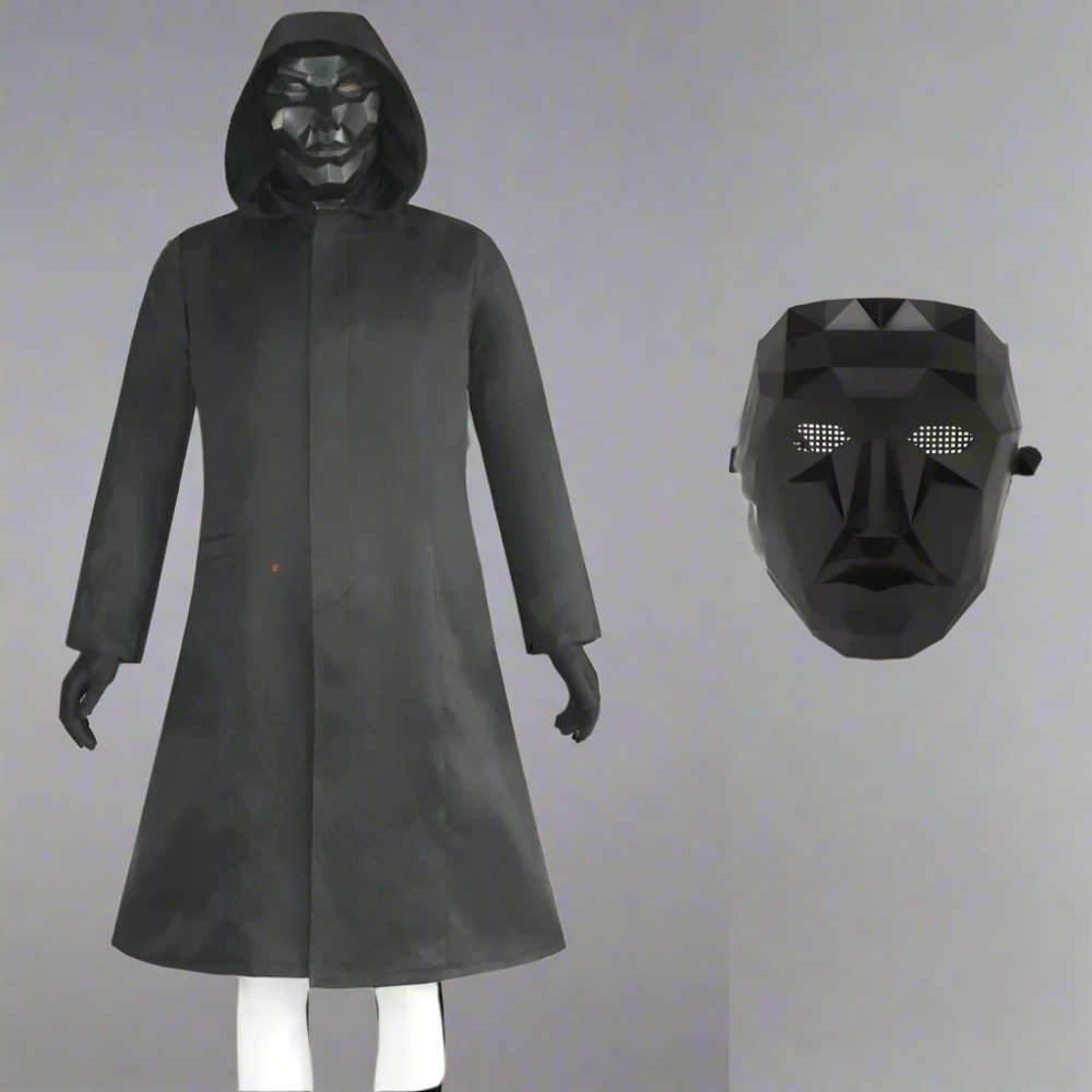 survival game Guard Costume Jumpsuit with Mask and Belt - Image 14
