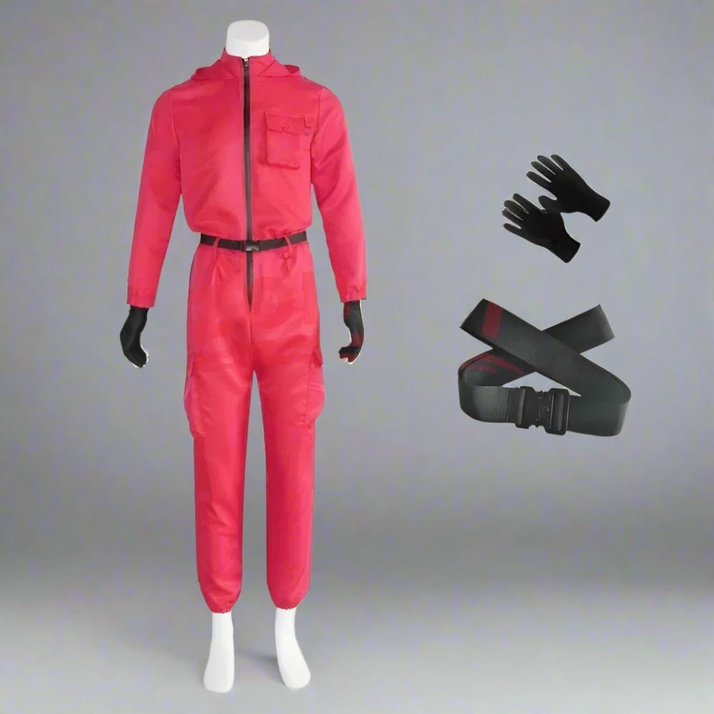 survival game Guard Costume Jumpsuit with Mask and Belt - Image 6
