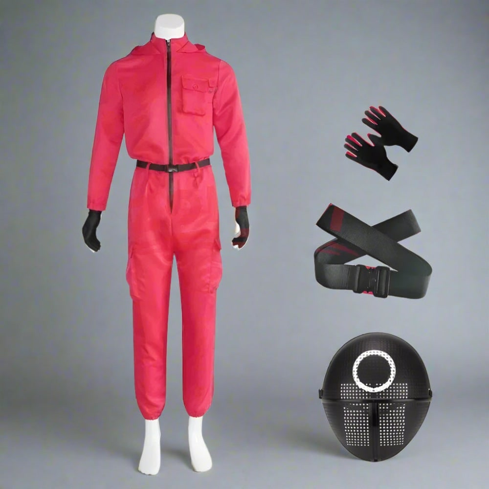 survival game Guard Costume Jumpsuit with Mask and Belt - Image 8