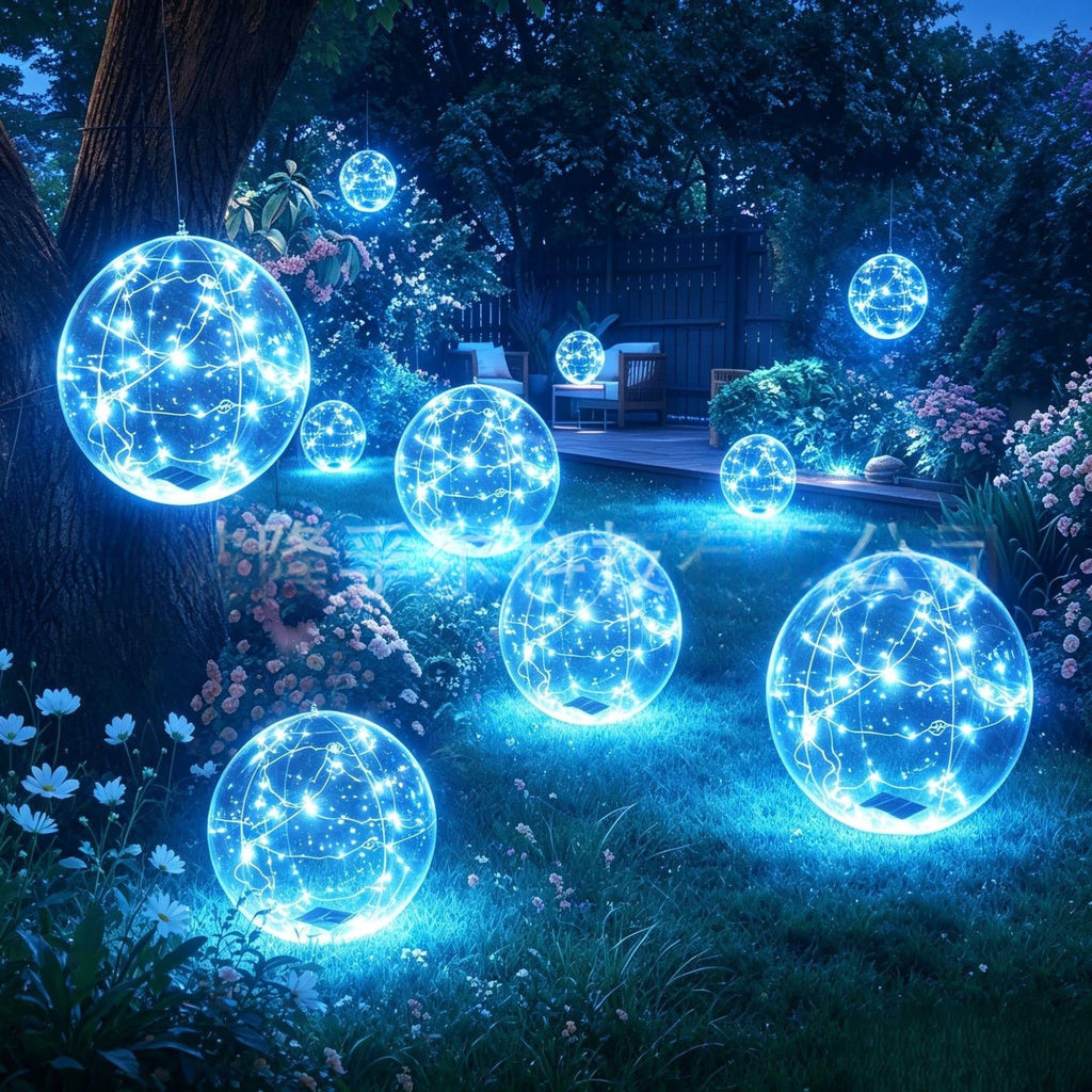 Swimming Pool Lights LED Floating Inflatable Solar with Fairy and Hand Pump - Image 10