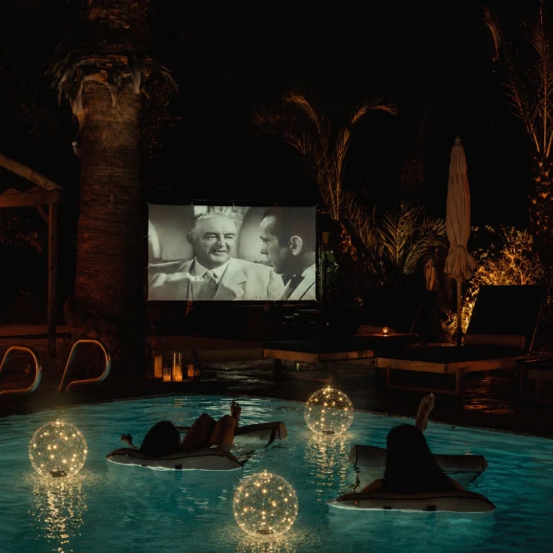 Swimming Pool Lights LED Floating Inflatable Solar with Fairy and Hand Pump - Image 3