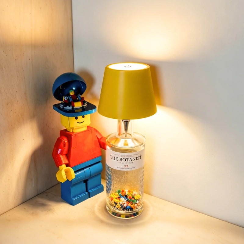 Table Lamp Cordless Bottle Rechargeable LED Metal Portable Design - Image 13
