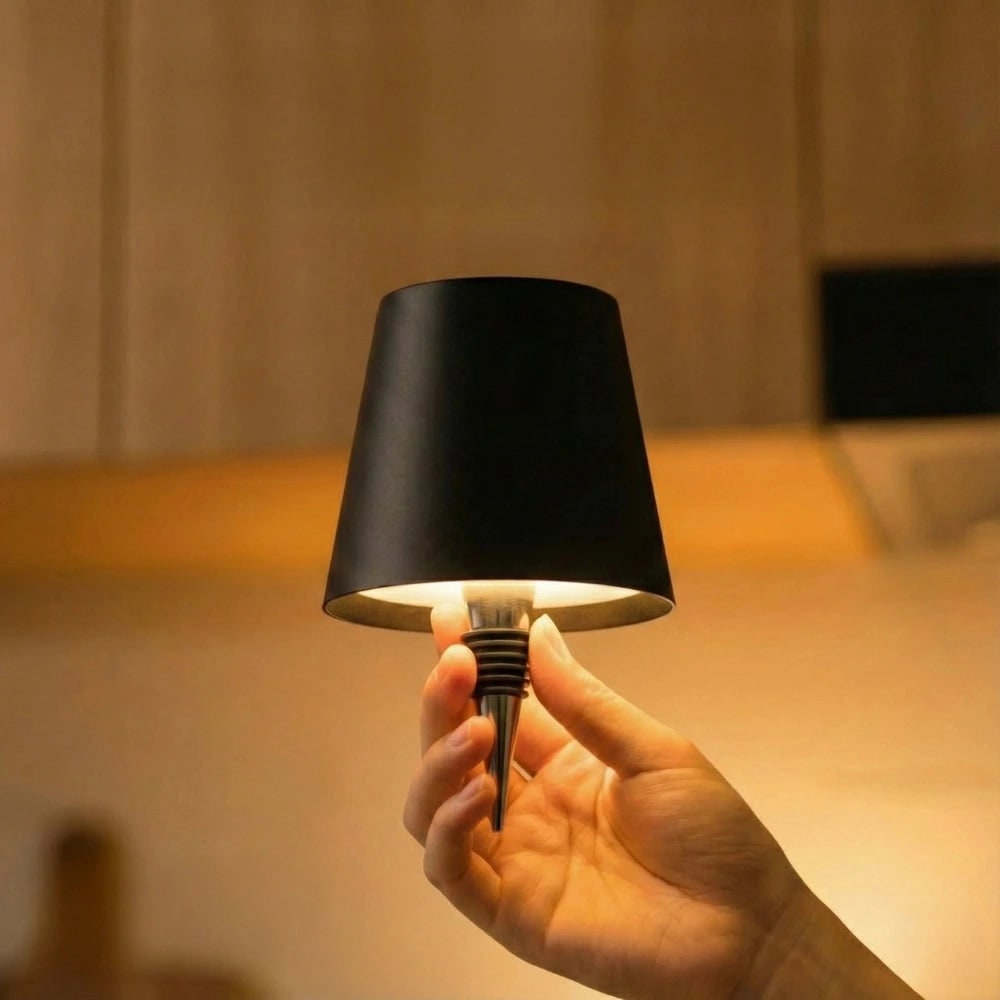 Table Lamp Cordless Bottle Rechargeable LED Metal Portable Design - Image 20