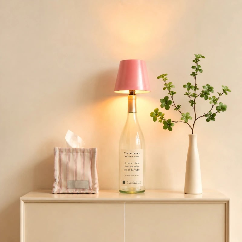 Table Lamp Cordless Bottle Rechargeable LED Metal Portable Design - Image 8
