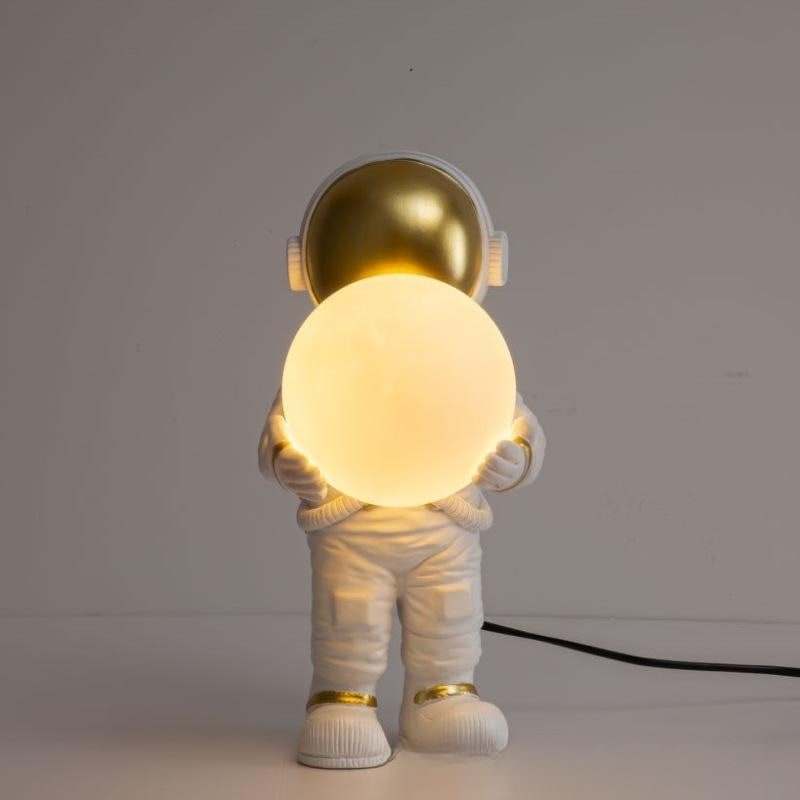 Table Lamp Mid Century Modern Touch Astronaut with Glowing Sphere for Bedroom Bedside Set Of 2 - Image 13