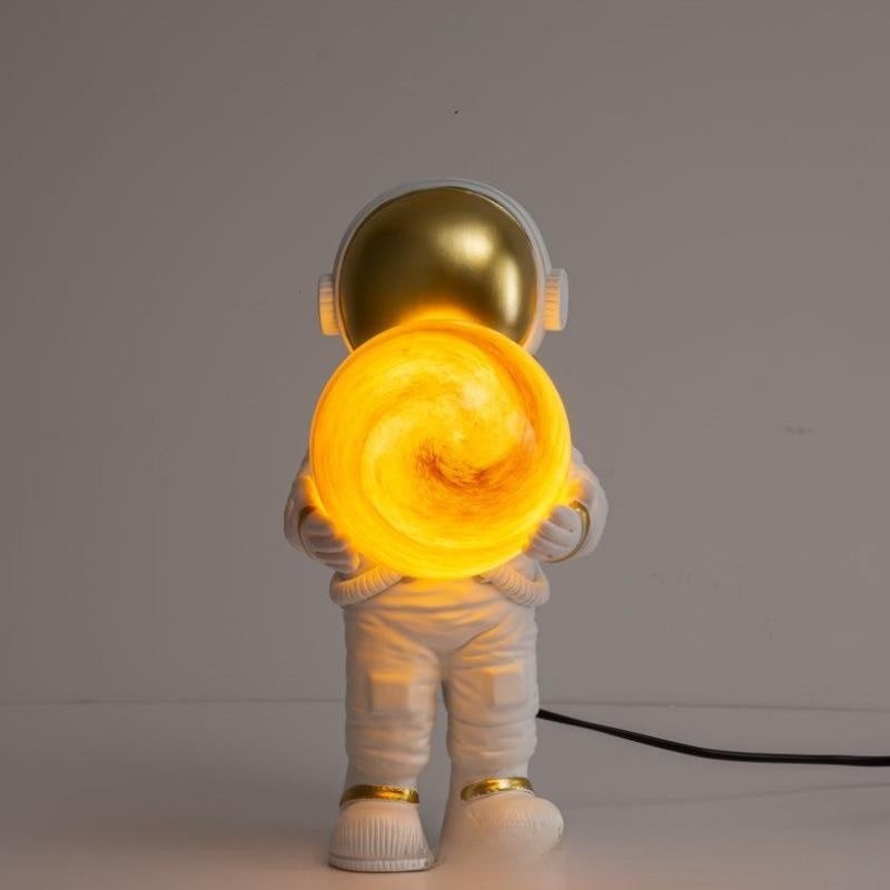 Table Lamp Mid Century Modern Touch Astronaut with Glowing Sphere for Bedroom Bedside Set Of 2 - Image 3