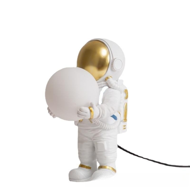 Table Lamp Mid Century Modern Touch Astronaut with Glowing Sphere for Bedroom Bedside Set Of 2 - Image 8