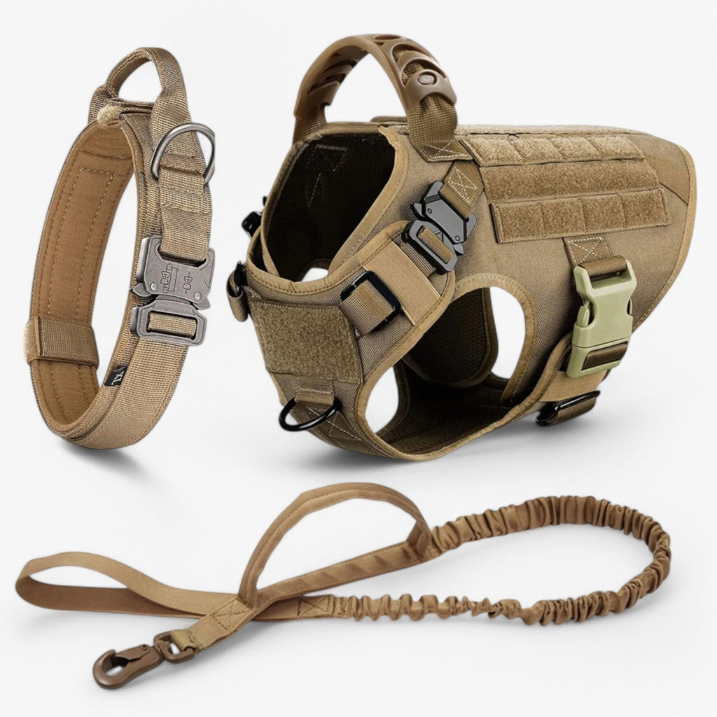 Tactical Dog Harness Vest with Control Handle and Front Clip for Training - Image 10