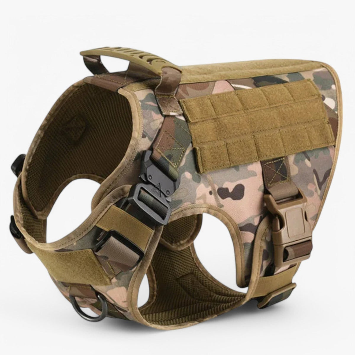 Tactical Dog Harness Vest with Control Handle and Front Clip for Training - Image 2