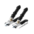 Thick Toenail Clippers Heavy Duty Stainless Steel Curved Blade Wide Jaw File - Image 1