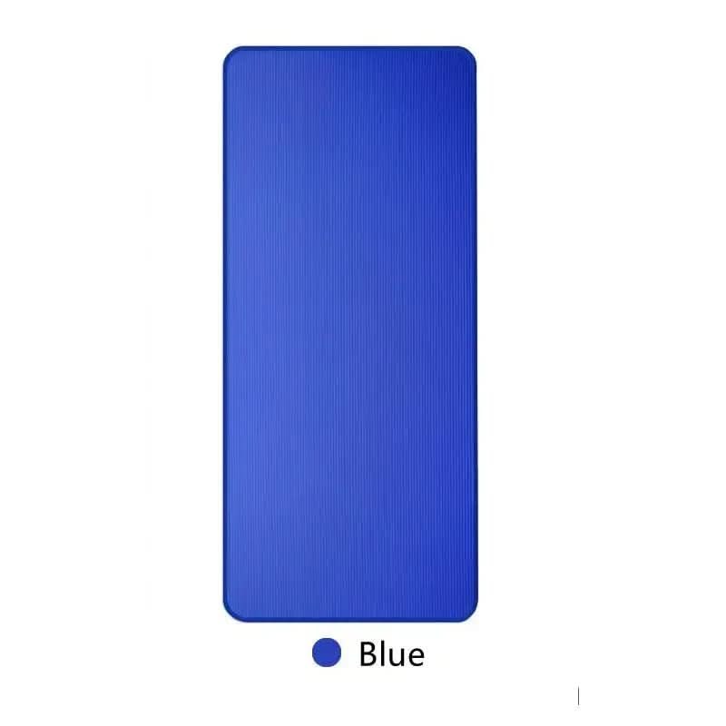 Thick Yoga Mat Exercise Non Slip Cushioned Foam Ribbed Border 10mm With Carrying Bag - Image 8