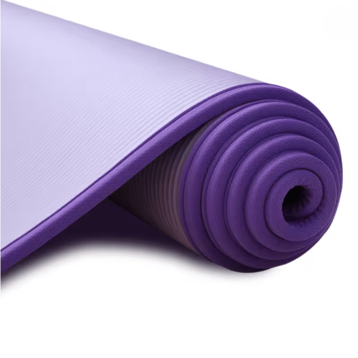 Thick Yoga Mat Exercise Non Slip Cushioned Foam Ribbed Border 10mm With Carrying Bag - Image 9
