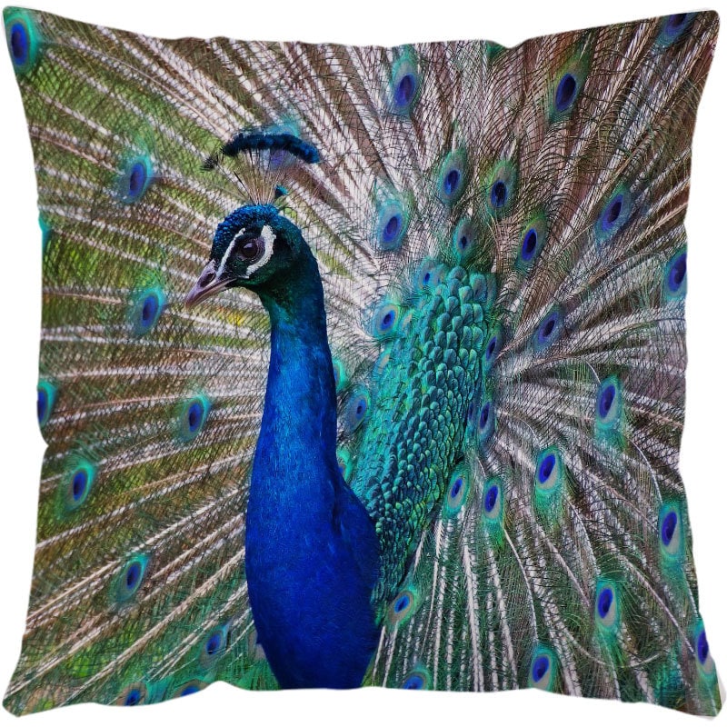 Throw Pillow Covers and Couch Cushion with Decorative Marine Life Prints Square Linen Set of 4 - Image 10