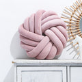 Throw Pillow Knot Soft Plush Velvet Knotted Ball Decorative Cushion Covers - Image 8