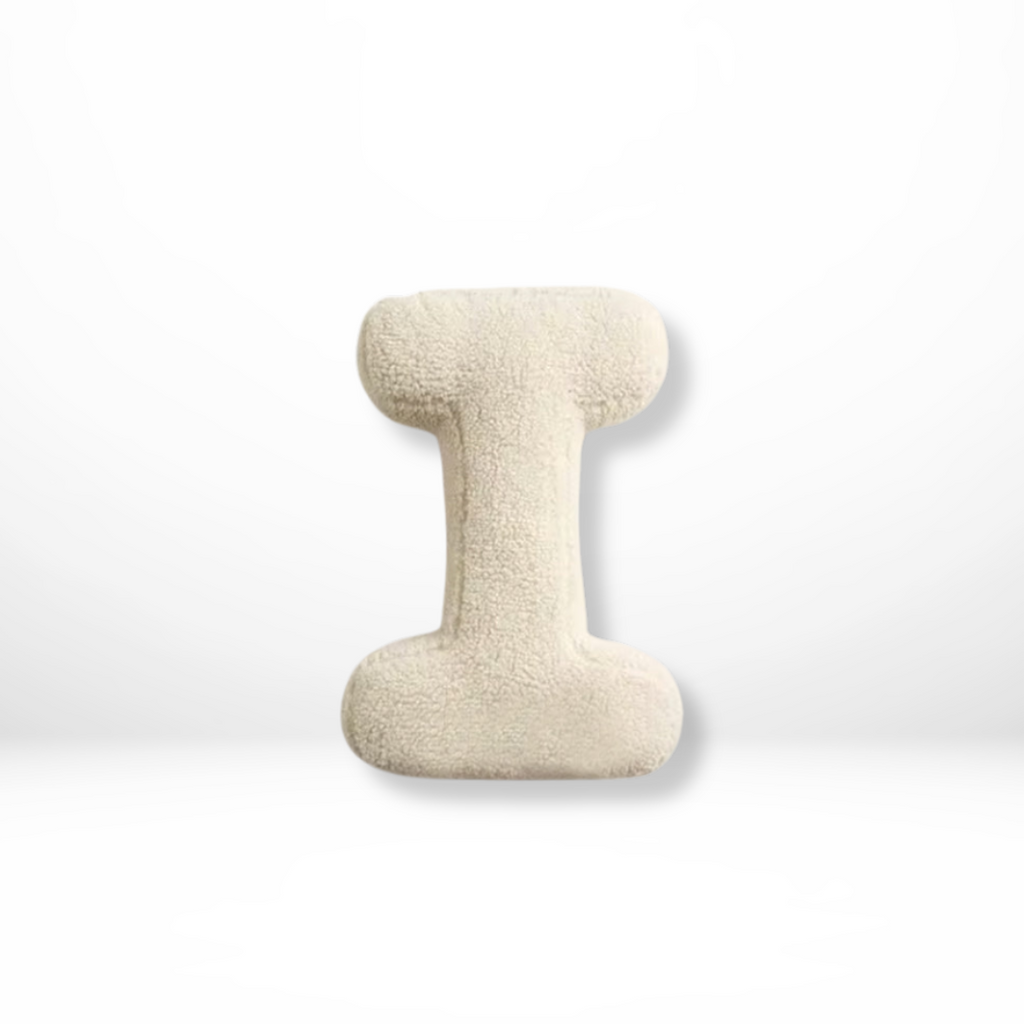 Throw Pillow Letter Alphabet Sherpa Plush Stuffed Cushion Personalized - Image 10