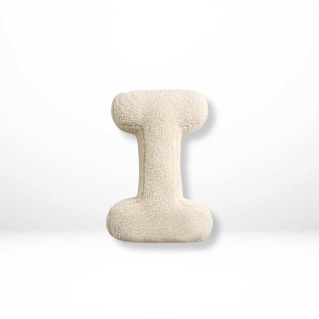 Throw Pillow Letter Alphabet Sherpa Plush Stuffed Cushion Personalized - Image 10