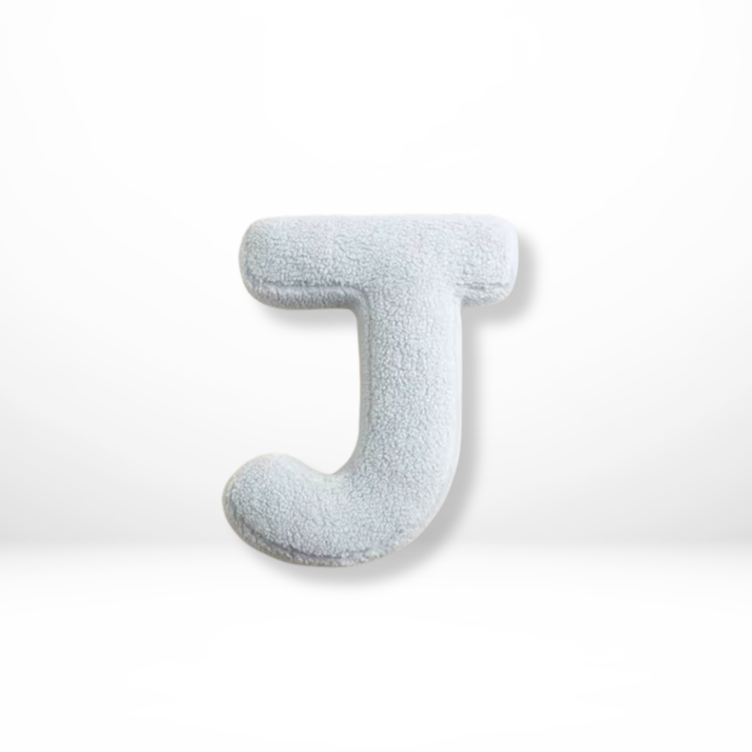 Throw Pillow Letter Alphabet Sherpa Plush Stuffed Cushion Personalized - Image 11