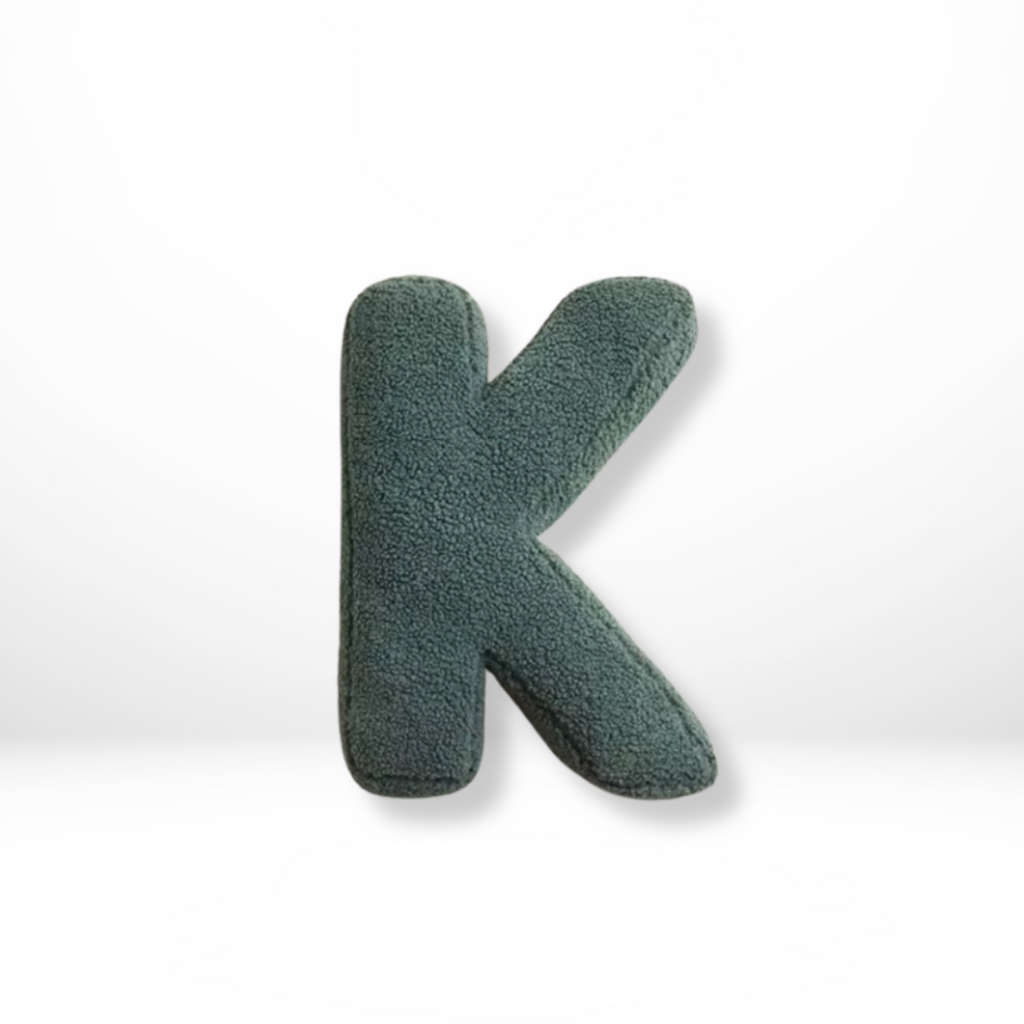Throw Pillow Letter Alphabet Sherpa Plush Stuffed Cushion Personalized - Image 12