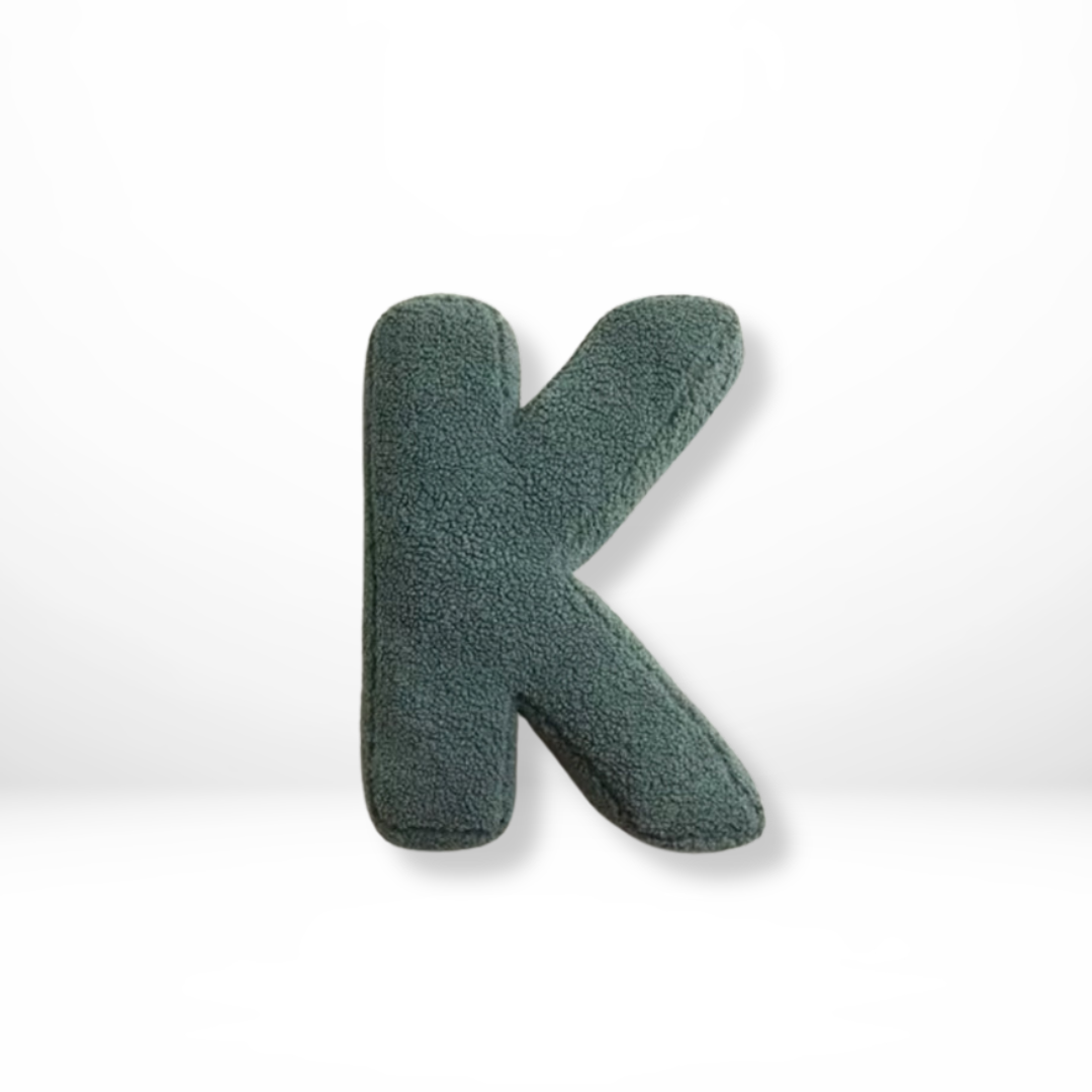 Throw Pillow Letter Alphabet Sherpa Plush Stuffed Cushion Personalized - Image 12