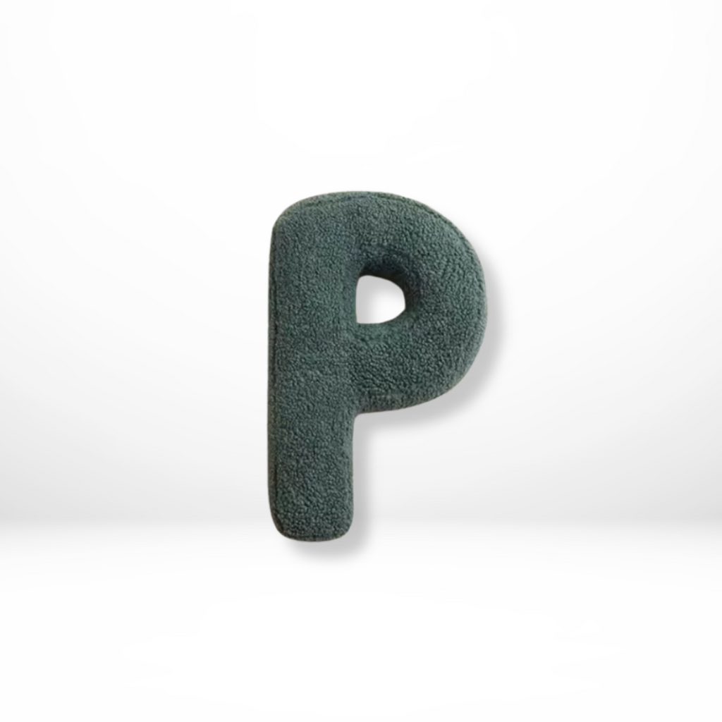 Throw Pillow Letter Alphabet Sherpa Plush Stuffed Cushion Personalized - Image 17