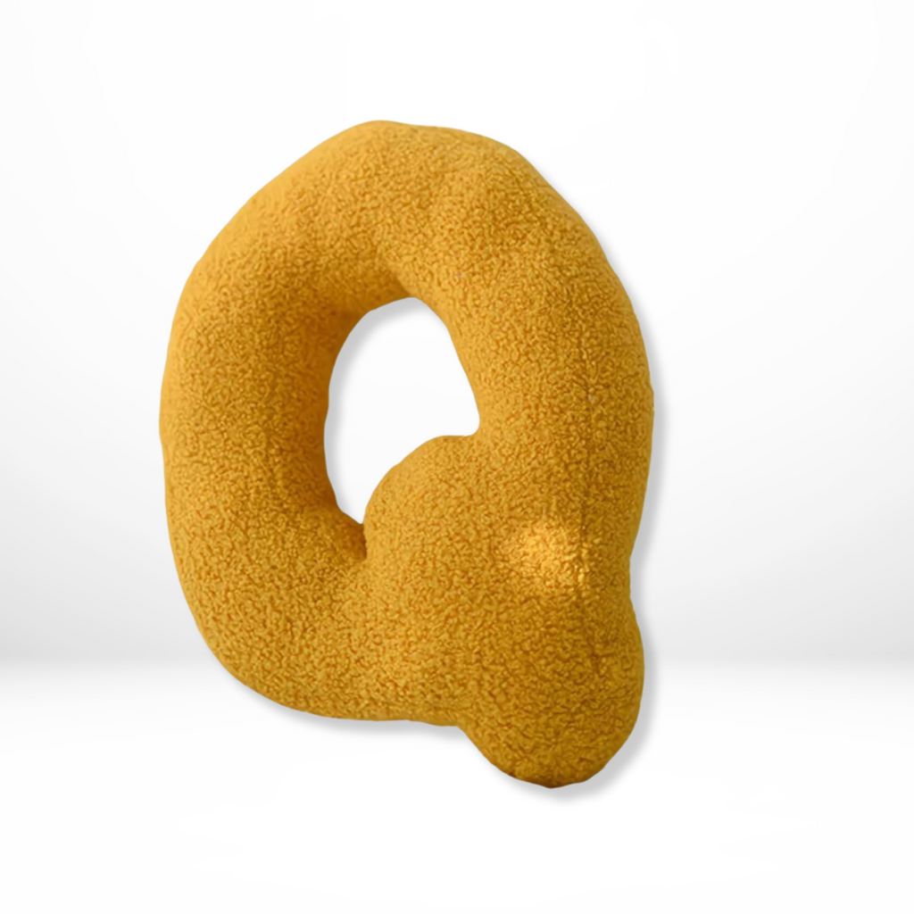 Throw Pillow Letter Alphabet Sherpa Plush Stuffed Cushion Personalized - Image 18