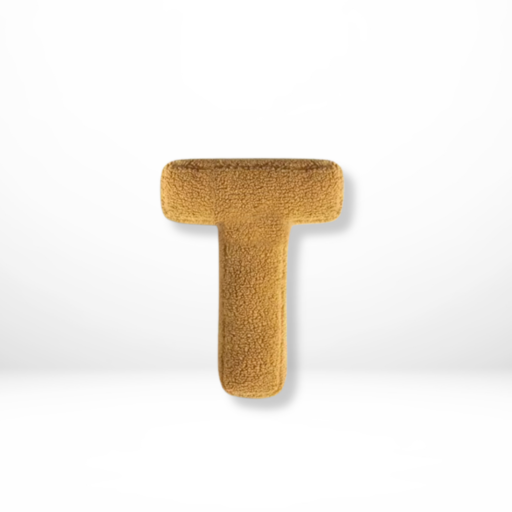 Throw Pillow Letter Alphabet Sherpa Plush Stuffed Cushion Personalized - Image 21