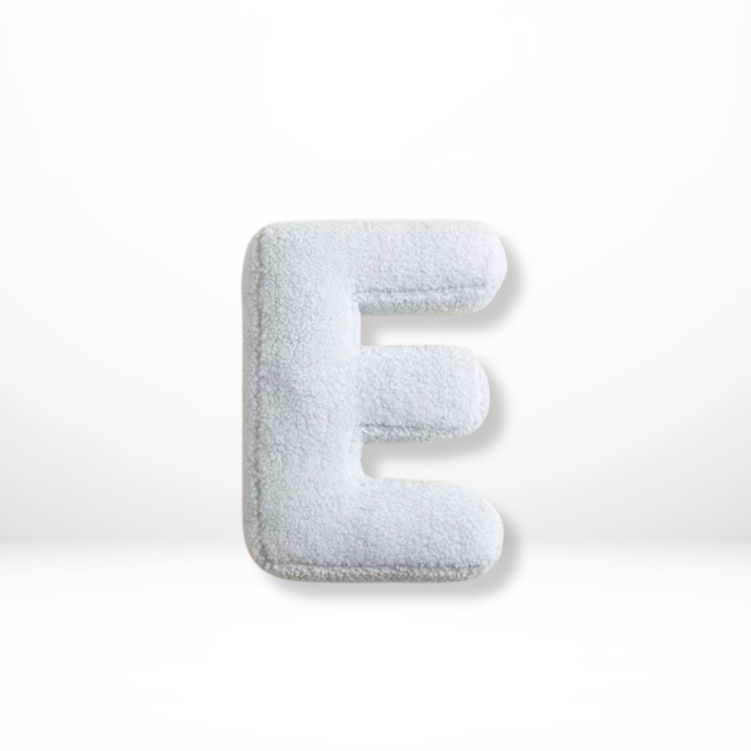Throw Pillow Letter Alphabet Sherpa Plush Stuffed Cushion Personalized - Image 6