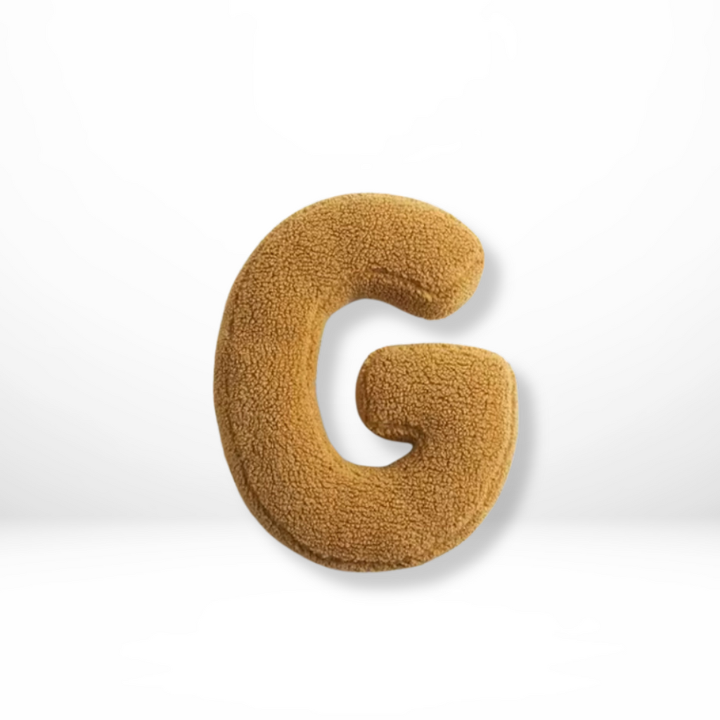 Throw Pillow Letter Alphabet Sherpa Plush Stuffed Cushion Personalized - Image 8