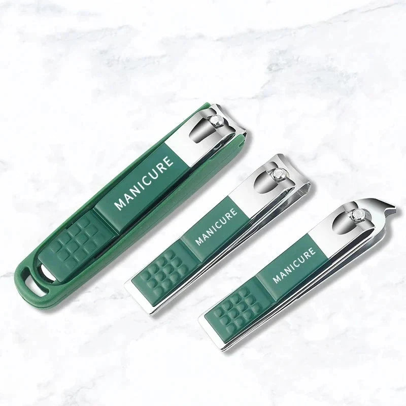 Toe Nail Clipper Set with Fingernail Stainless Steel Professional Kit Metal File and Storage Case - Image 6