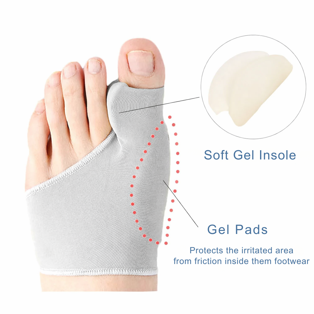 Toe Separators for Bunions with Gel Cushion Pad and Elastic Sleeve - Image 4