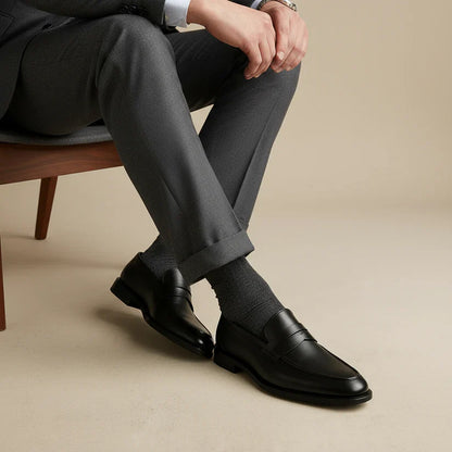 Men’s Refined Slip-On Loafers for Formal and Casual Wear