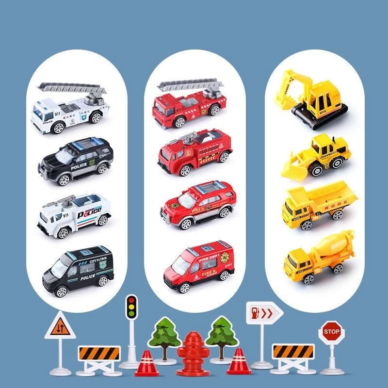 Toy Airplane Playset Foldable Cargo Mini Vehicles Working Crane - Image 9
