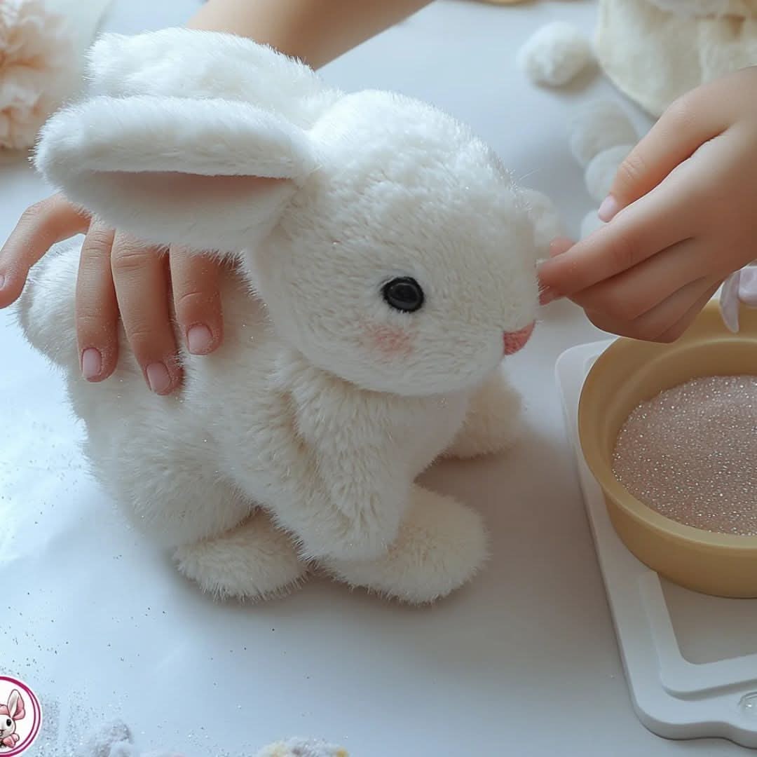 Toy Bunny Plush Interactive Soft Faux Fur Gift - Image 5