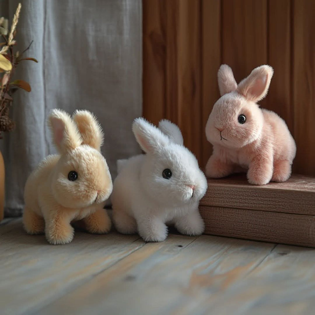 Toy Bunny Plush Interactive Soft Faux Fur Gift - Image 6