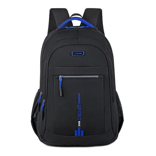 Travel Laptop Backpack Mens Leather Multi-Compartment with Padded Straps Waterproof - Image 11
