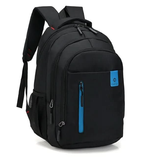 Travel Laptop Backpack Mens Leather Multi-Compartment with Padded Straps Waterproof - Image 13