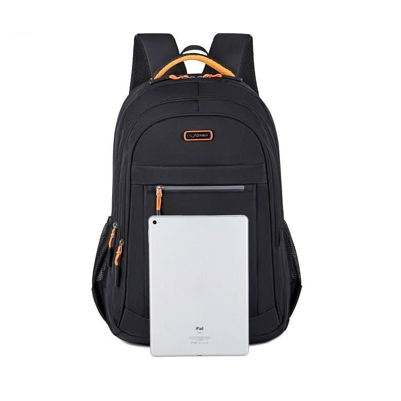Travel Laptop Backpack Mens Leather Multi-Compartment with Padded Straps Waterproof - Image 5