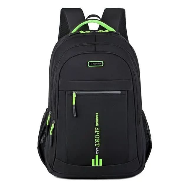 Travel Laptop Backpack Mens Leather Multi-Compartment with Padded Straps Waterproof - Image 9
