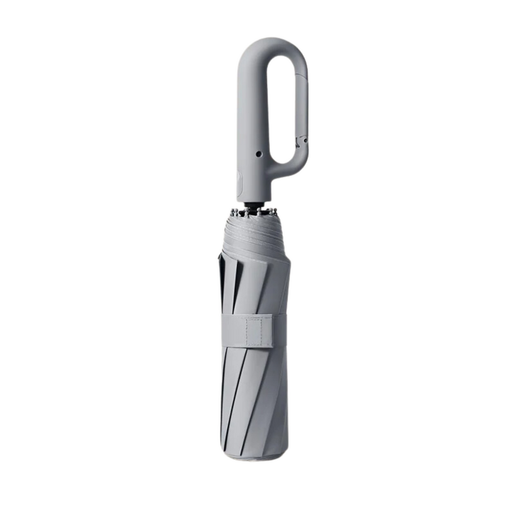 Travel Umbrella Folding Portable Compact Automatic Carabiner Clip Handle Uv Protection - Image 3