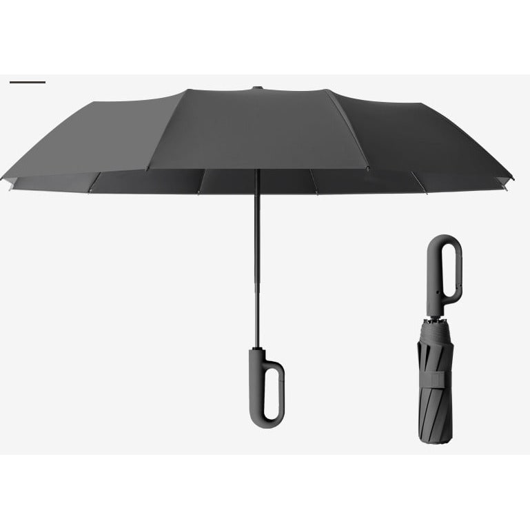 Travel Umbrella Folding Portable Compact Automatic Carabiner Clip Handle Uv Protection - Image 6