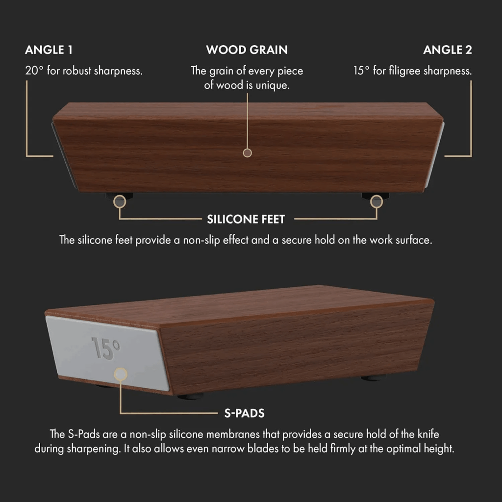 Tumbler Rolling Knife Sharpener Magnetic Angle Guide Wood Portable Diamond - Image 10