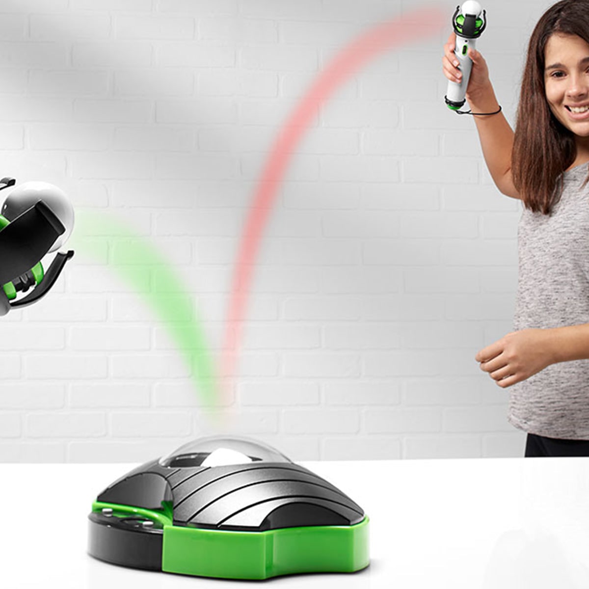 Two Player Game Virtual Pong Wireless Tabletop Projector Console Electronic - Image 7