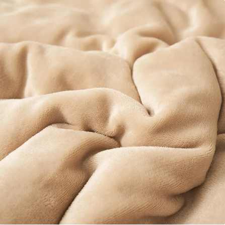 Ultra Plush Throw Blanket with Soft Faux Fur and Sherpa Fleece Quilted Flannel Bed - Image 12