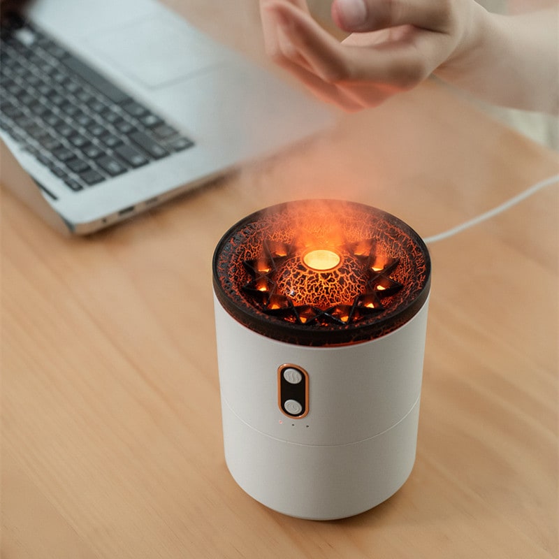 Ultrasonic Essential Oil Diffuser with Flame Light and Jellyfish Mist Mode Aromatherapy Machine - Image 12