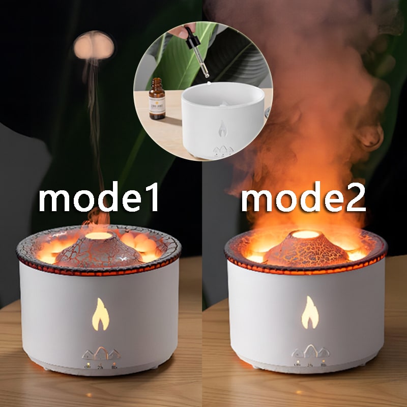 Ultrasonic Essential Oil Diffuser with Flame Light and Jellyfish Mist Mode Aromatherapy Machine - Image 21