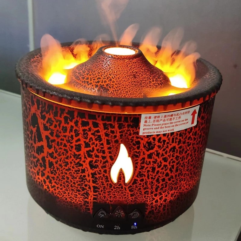Ultrasonic Essential Oil Diffuser with Flame Light and Jellyfish Mist Mode Aromatherapy Machine - Image 6