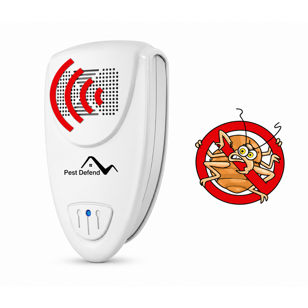 Ultrasonic Pest Repeller Plug Portable LED Indicator Compact White - Image 1