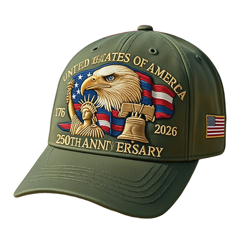 Usa Baseball Cap Patriotic Hat Embroidered Eagle Liberty Bell Adjustable Outdoor - Image 4